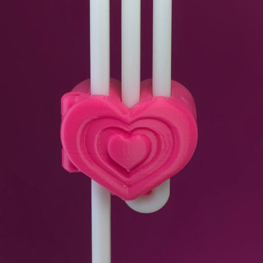 Heart - Bag Barrettes