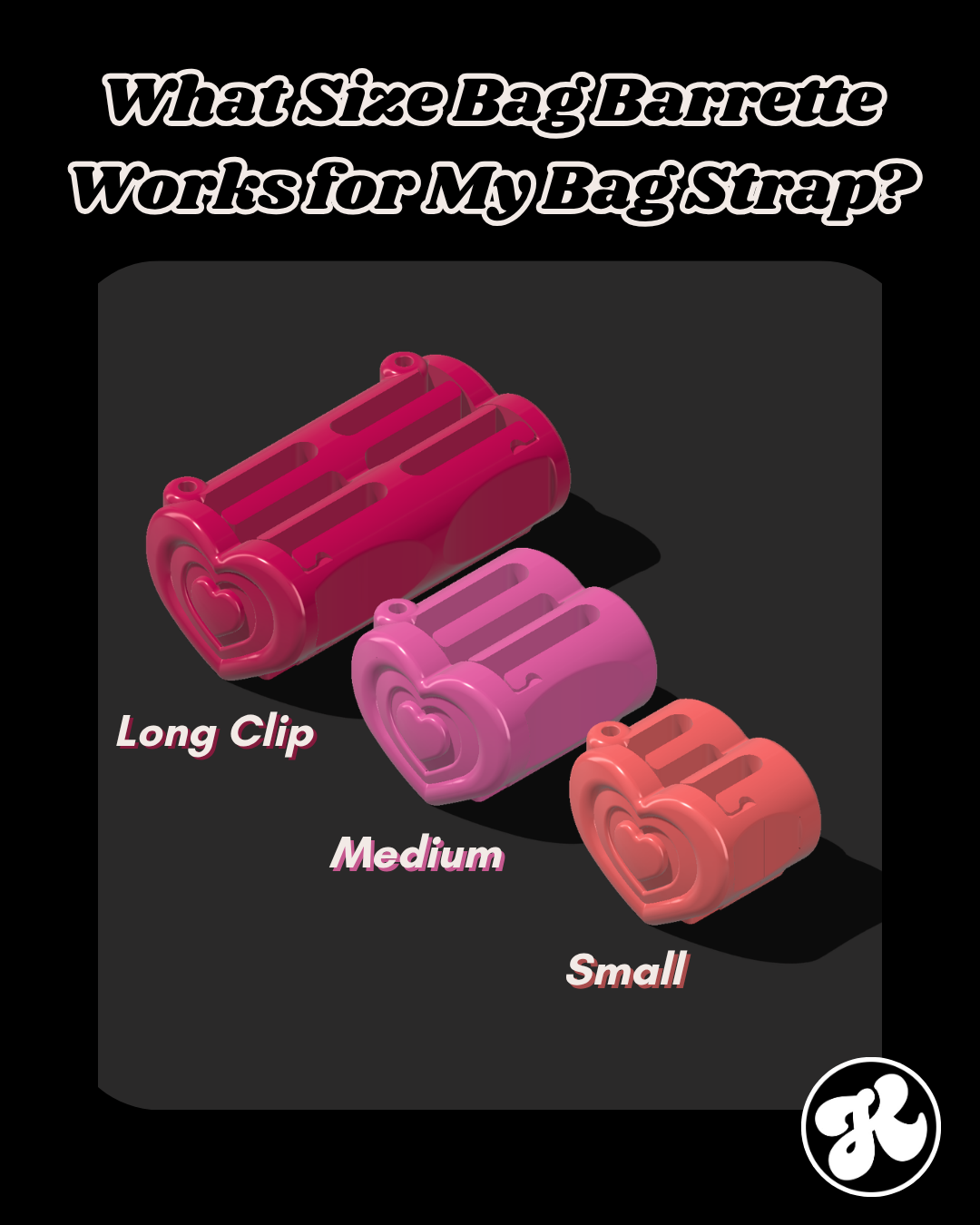 Rounded - Bag Barrettes